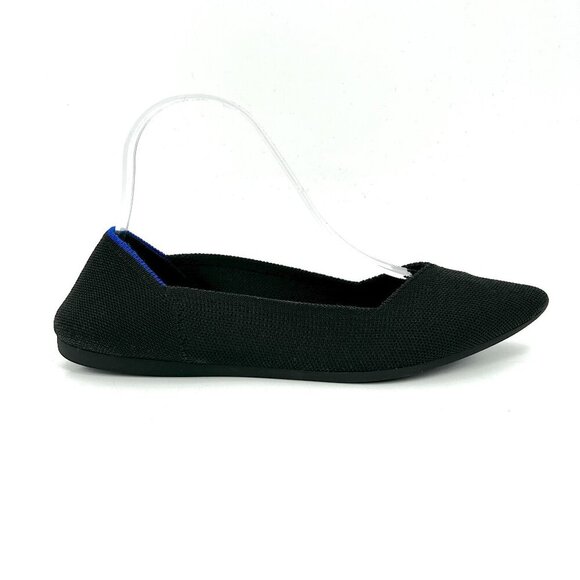 ROTHY'S Women's Black The Point Slip On Pointed Toe Ballet Flat Shoes Size 9.5 - Picture 1 of 9